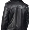 Furton Black Leather Biker Jacket buy from men's leather jacket UK