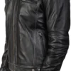 Youngster Black Leather Biker Jacket buy from mens leather jacket UK