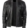 Youngster Black Leather Biker Jacket buy from mens leather jacket UK