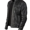 Youngster Black Leather Biker Jacket buy from mens leather jacket UK